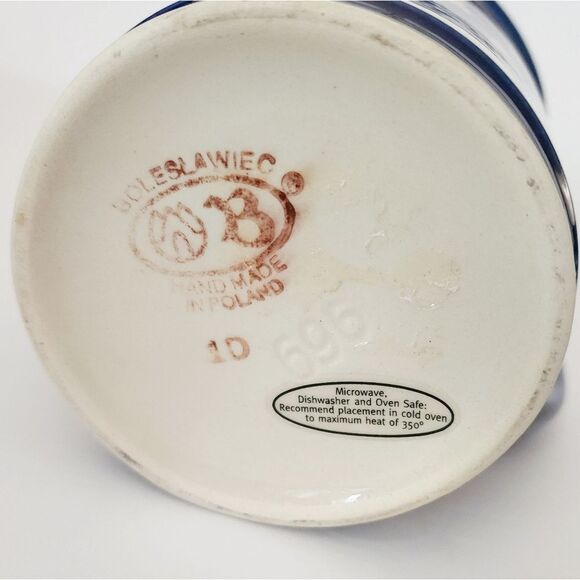 Vintage Ceramic Boleslawiec polish stars pitcher - Picture 8 of 8